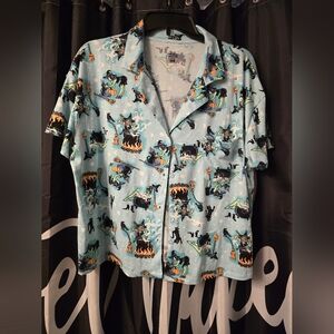 Women's Blue Graphic Sleep Shirt